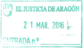 Justicia de Aragón (Queja)